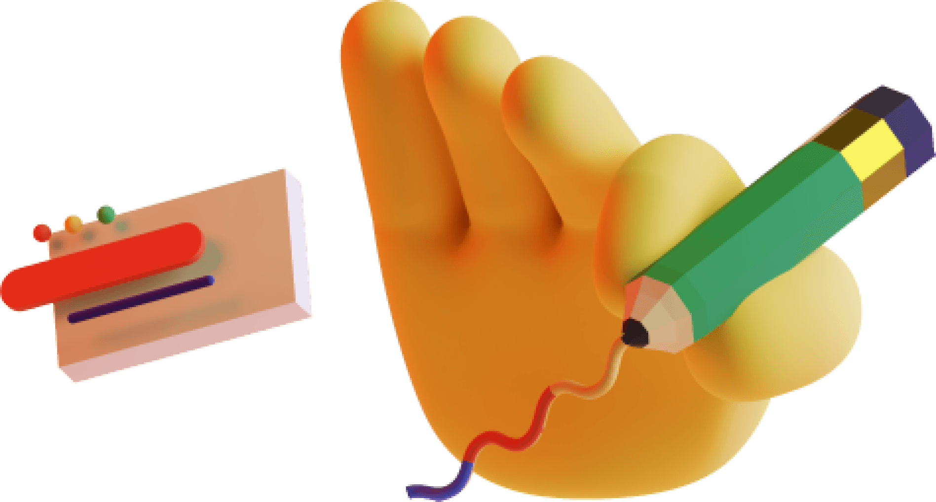 hands scribbling